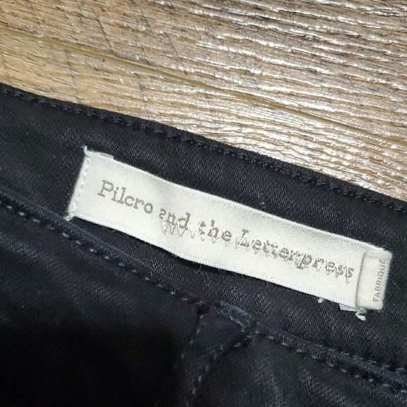 Pilcro and the Letterpress Black Skinny Jeans Sleek Fit - Picture 2 of 7